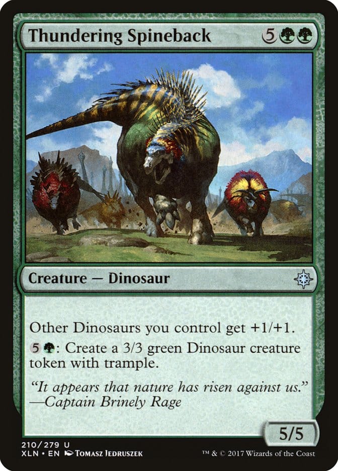 Thundering Spineback [Ixalan] Magic: The Gathering