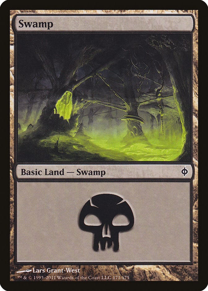 Swamp (171) [New Phyrexia] Magic: The Gathering