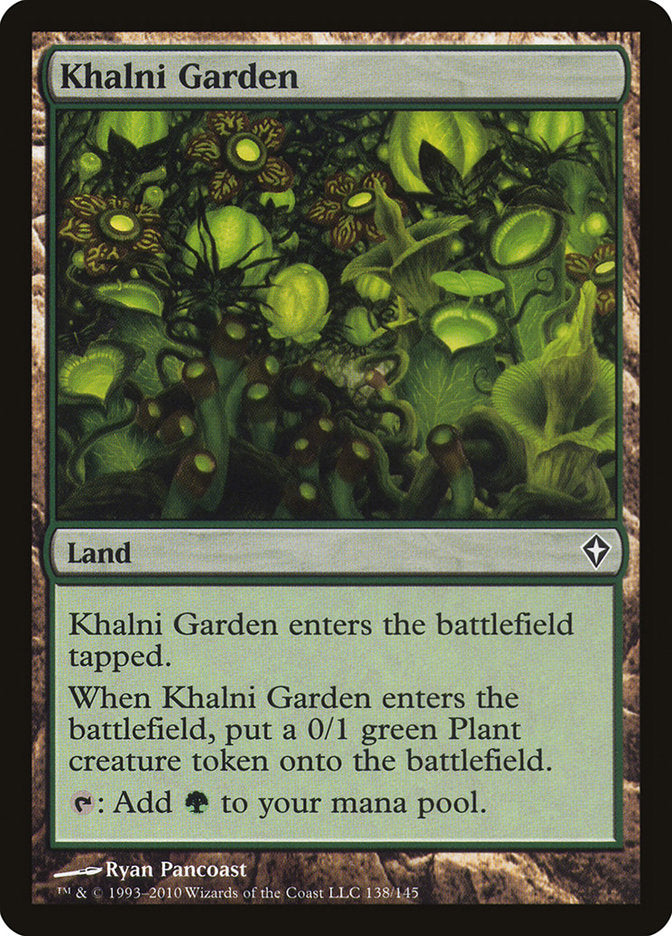 Khalni Garden [Worldwake] Magic: The Gathering