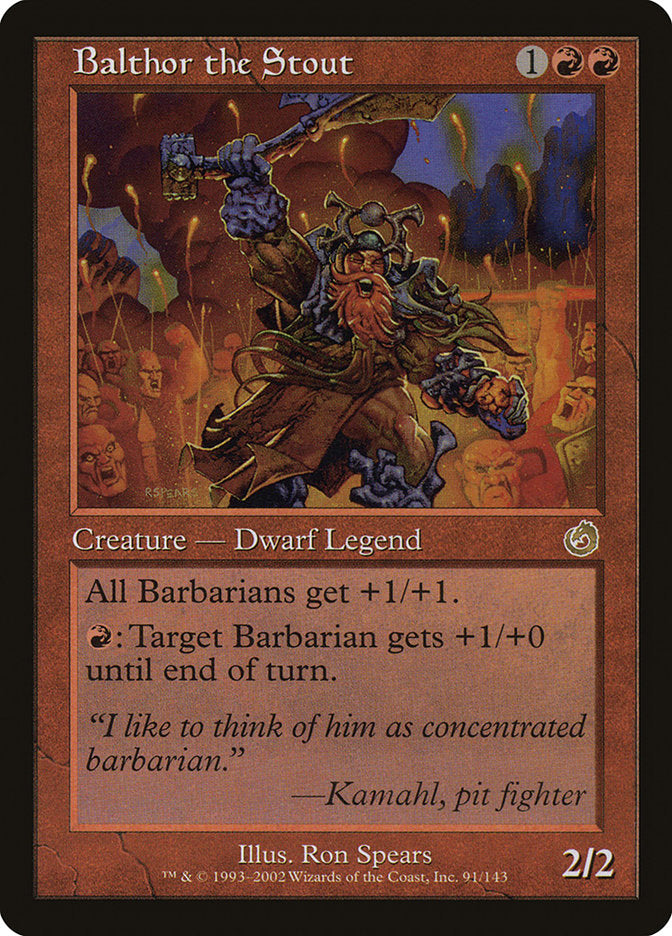Balthor the Stout [Torment] Magic: The Gathering