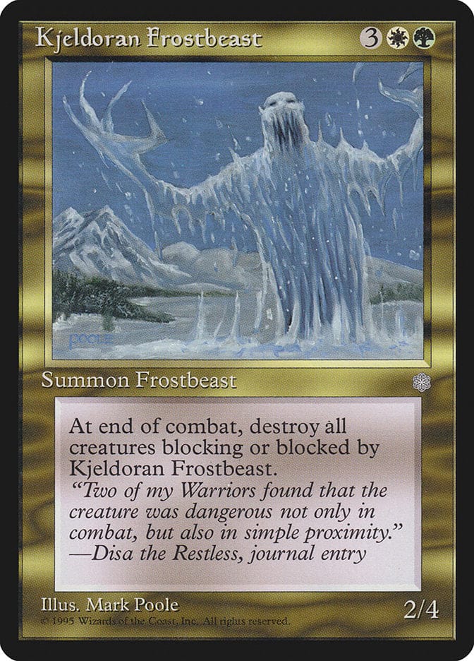 Kjeldoran Frostbeast [Ice Age] Magic: The Gathering