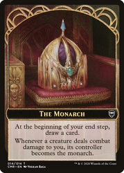Elf Warrior // The Monarch Double-Sided Token [Commander Legends Tokens] Magic: The Gathering