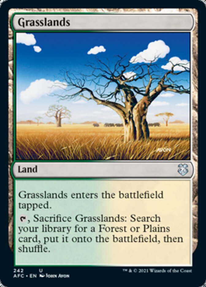 Grasslands [Dungeons & Dragons: Adventures in the Forgotten Realms Commander] Magic: The Gathering