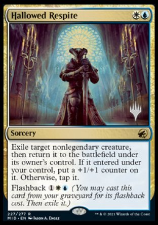 Hallowed Respite (Promo Pack) [Innistrad: Midnight Hunt Promos] Magic: The Gathering