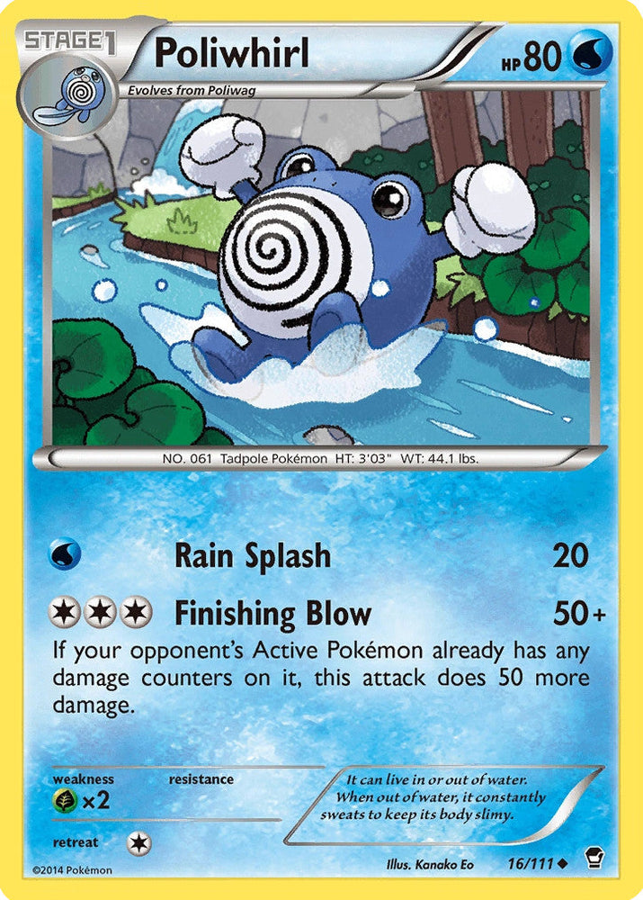Poliwhirl (16/111) [XY: Furious Fists] Pokémon