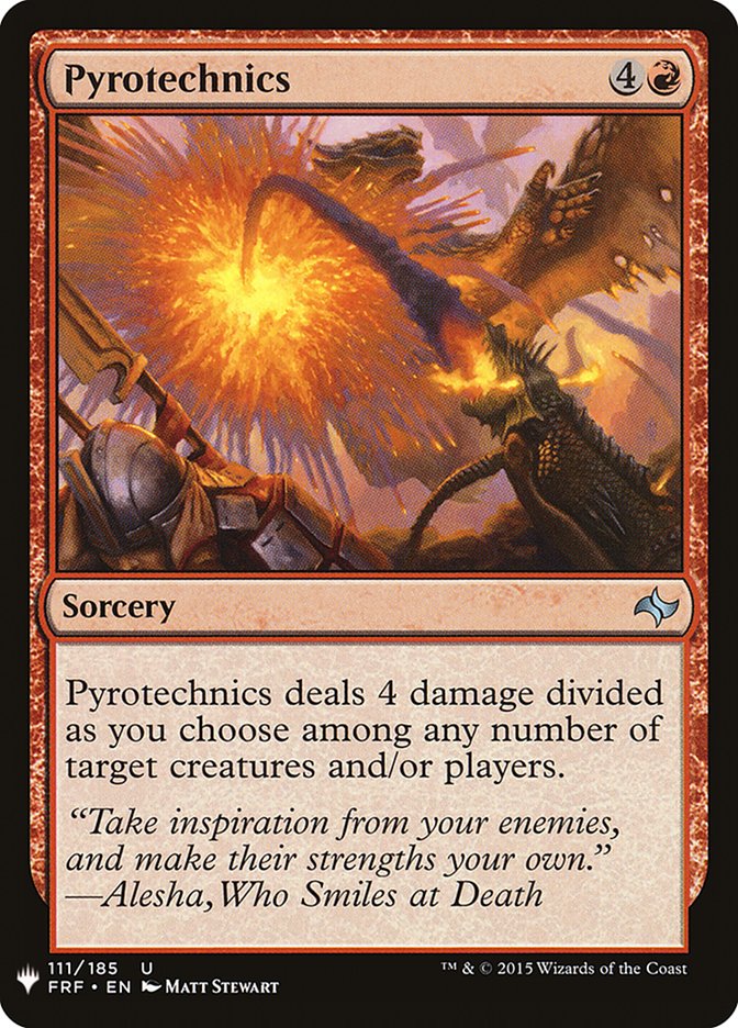 Pyrotechnics [Mystery Booster] Magic: The Gathering