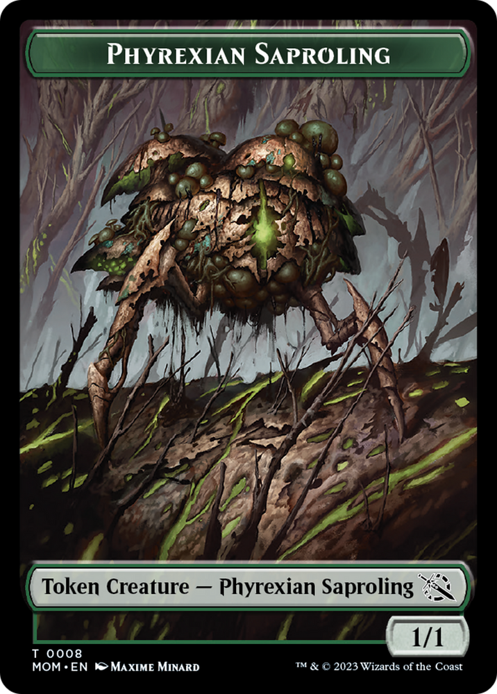 Elemental (9) // Phyrexian Saproling Double-Sided Token [March of the Machine Tokens] Magic: The Gathering
