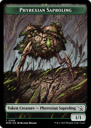 Elemental (9) // Phyrexian Saproling Double-Sided Token [March of the Machine Tokens] Magic: The Gathering
