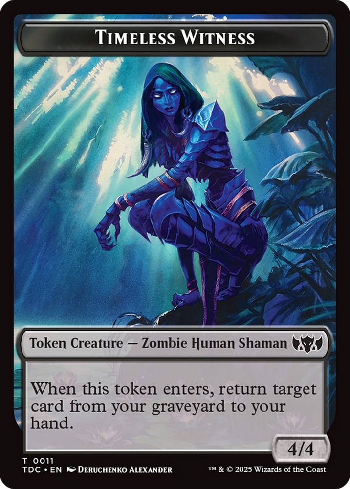 Goat // Timeless Witness Double-Sided Token [Tarkir: Dragonstorm Commander Tokens] Magic: The Gathering
