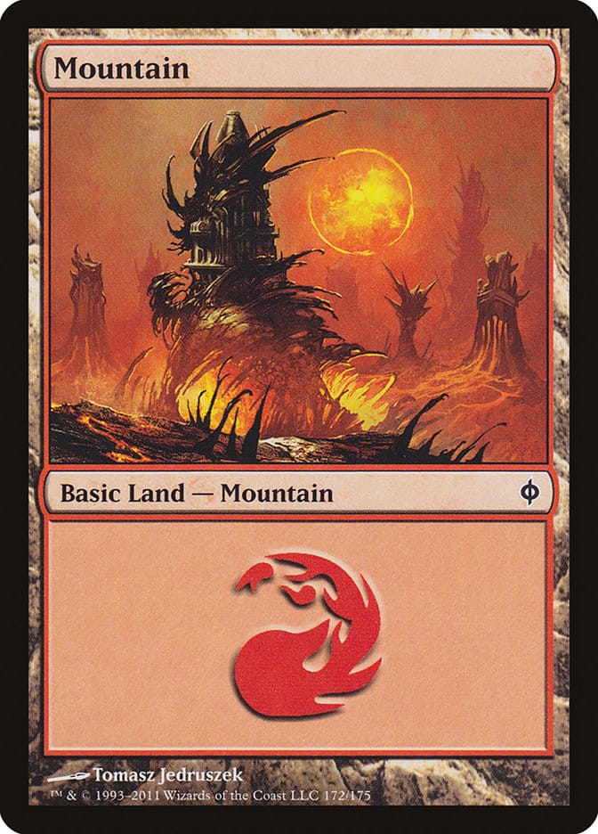 Mountain (172) [New Phyrexia] Magic: The Gathering