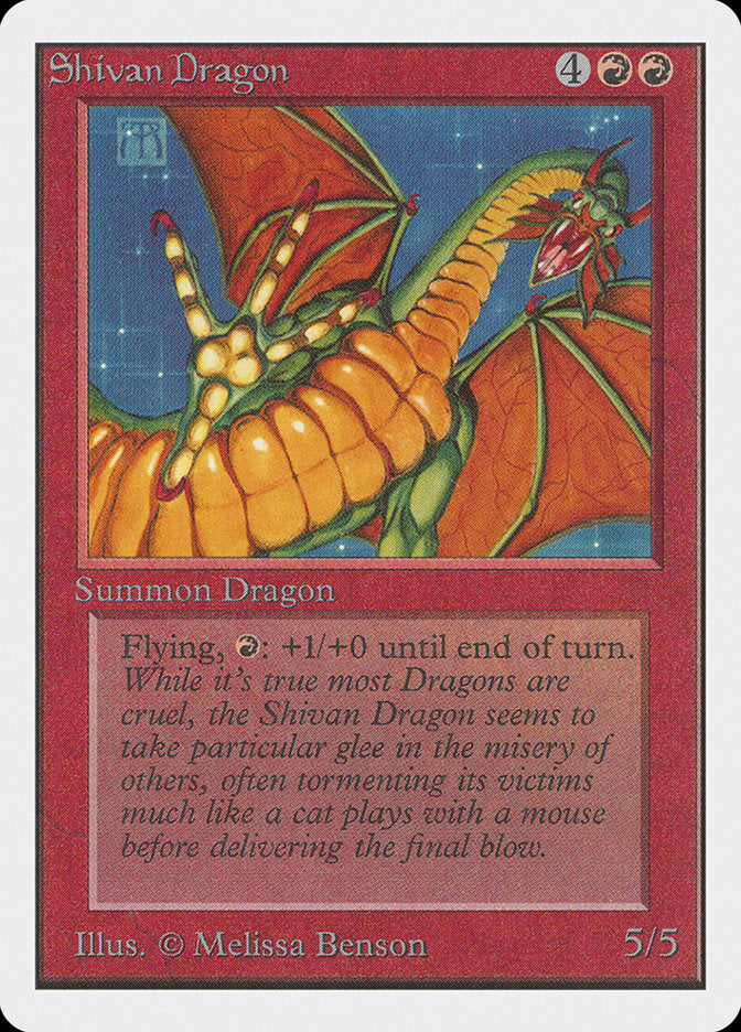 Shivan Dragon [Unlimited Edition] Magic: The Gathering