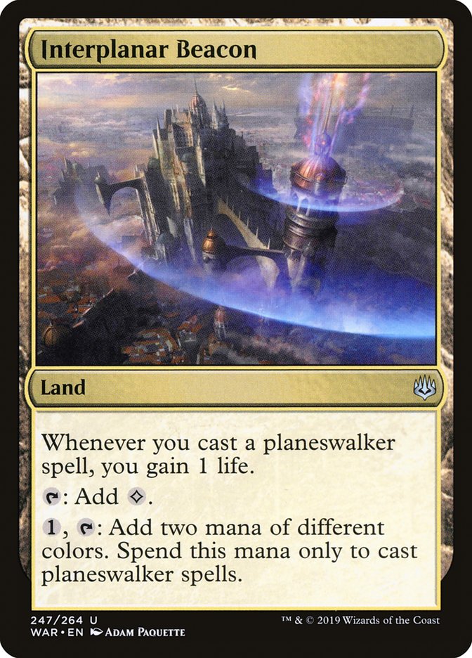 Interplanar Beacon [War of the Spark] Magic: The Gathering