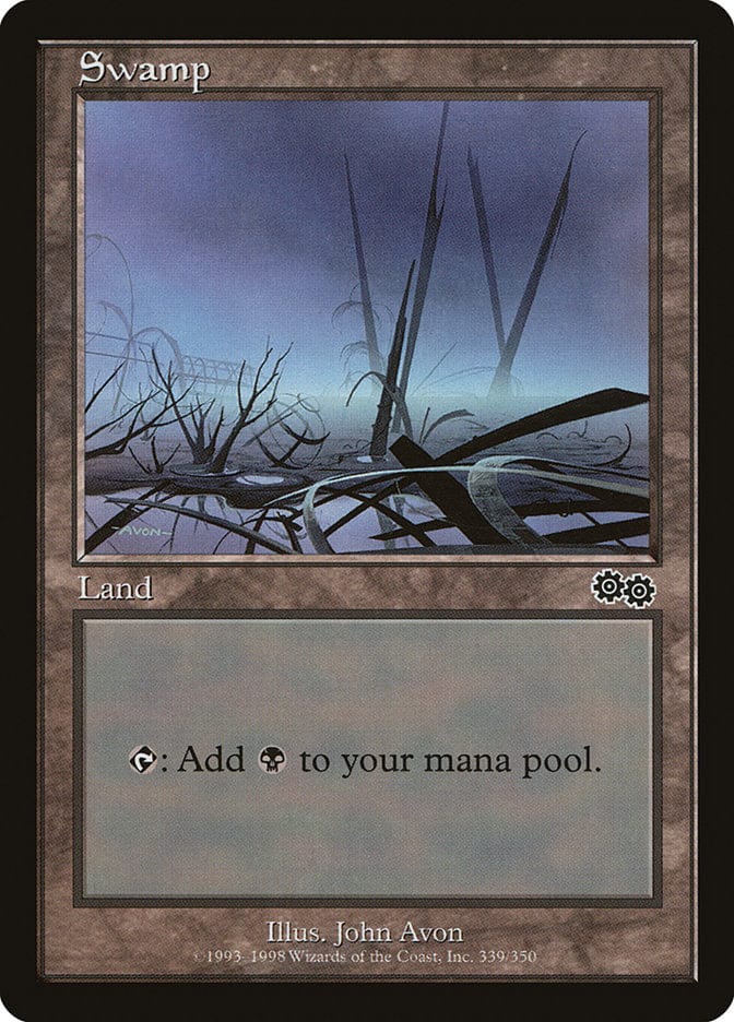 Swamp (339) [Urza's Saga] Magic: The Gathering