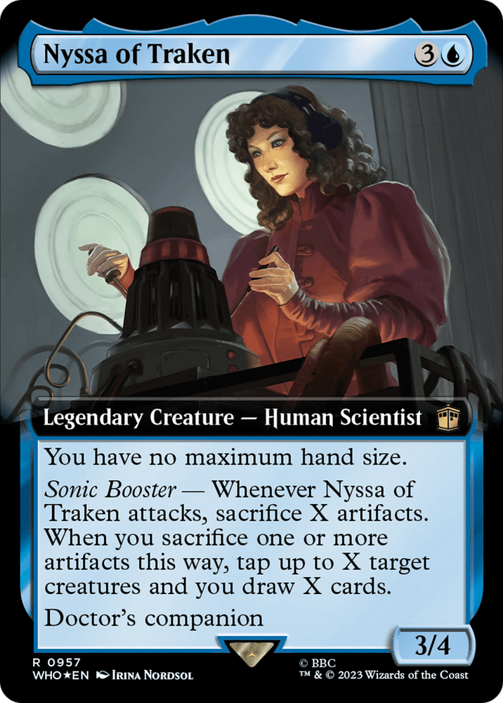 Nyssa of Traken (Extended Art) (Surge Foil) [Doctor Who] Magic: The Gathering