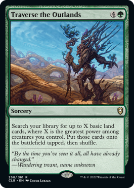 Traverse the Outlands [Commander Legends: Battle for Baldur's Gate] Magic: The Gathering