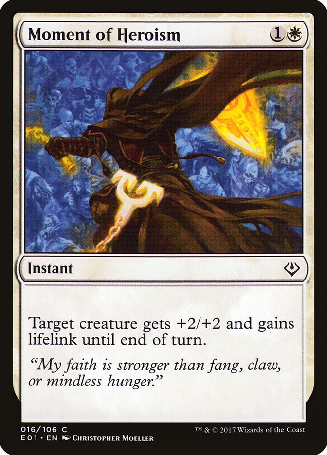 Moment of Heroism [Archenemy: Nicol Bolas] Magic: The Gathering