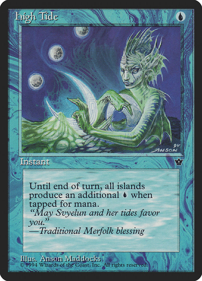 High Tide (Anson Maddocks) [Fallen Empires] Magic: The Gathering