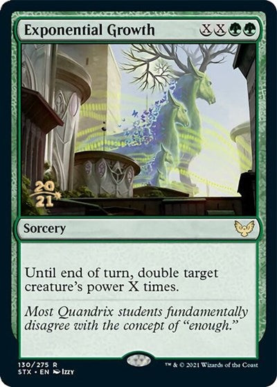 Exponential Growth [Strixhaven: School of Mages Prerelease Promos] Magic: The Gathering
