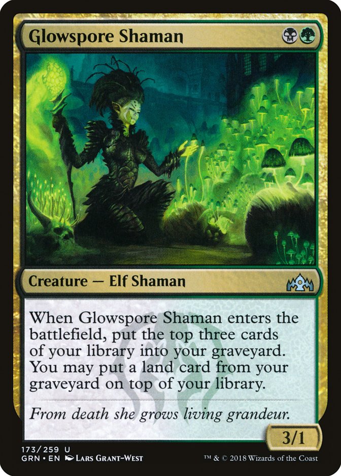 Glowspore Shaman [Guilds of Ravnica] Magic: The Gathering