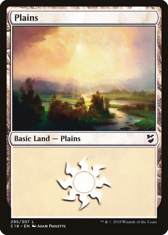 Plains (295) [Commander 2018] Magic: The Gathering