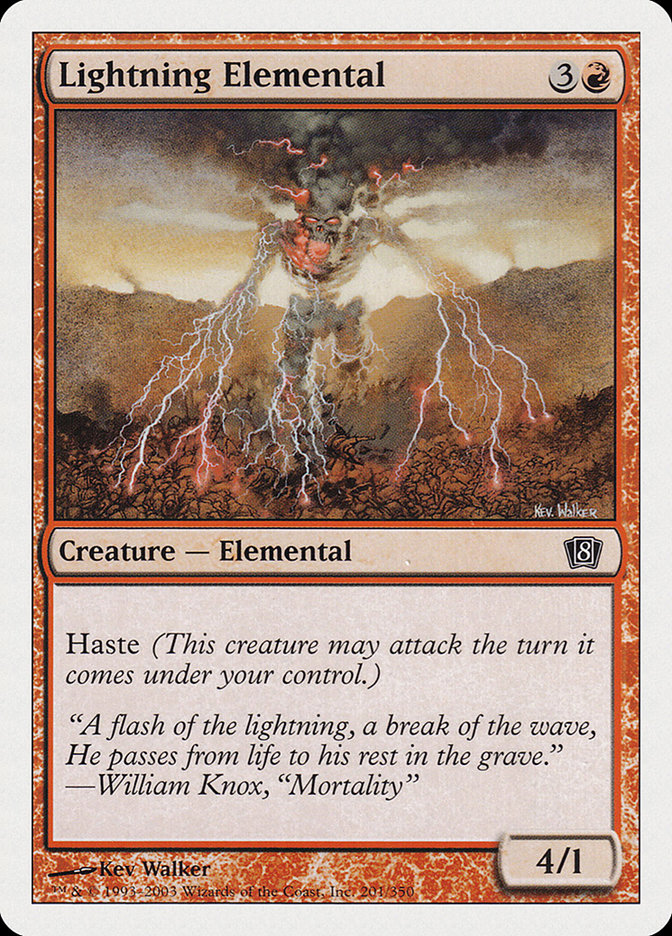 Lightning Elemental [Eighth Edition] Magic: The Gathering