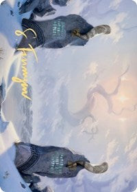 Snow-Covered Plains (276) Art Card (Gold-Stamped Signature) [Kaldheim Art Series] Magic: The Gathering