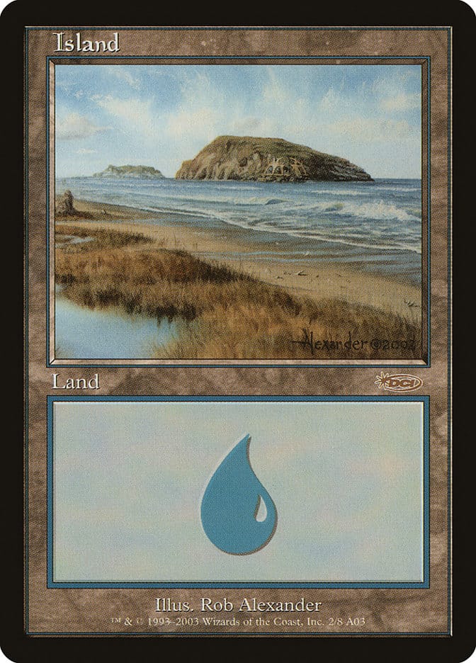 Island (2) [Arena League 2003] Magic: The Gathering
