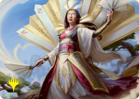Imperial Subduer Art Card (Gold-Stamped Signature) [Kamigawa: Neon Dynasty Art Series] Magic: The Gathering