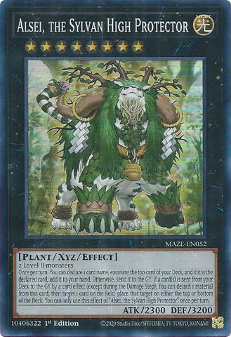 Alsei, the Sylvan High Protector [MAZE-EN052] Super Rare - Yugioh Cards For Your TCG Needs!