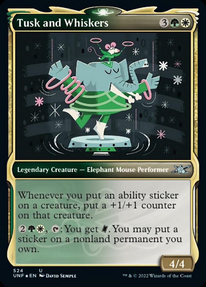 Tusk and Whiskers (Showcase) (Galaxy Foil) [Unfinity] Magic: The Gathering