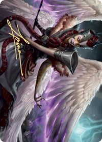 Firja, Judge of Valor Art Card (Gold-Stamped Signature) [Kaldheim Art Series] Magic: The Gathering