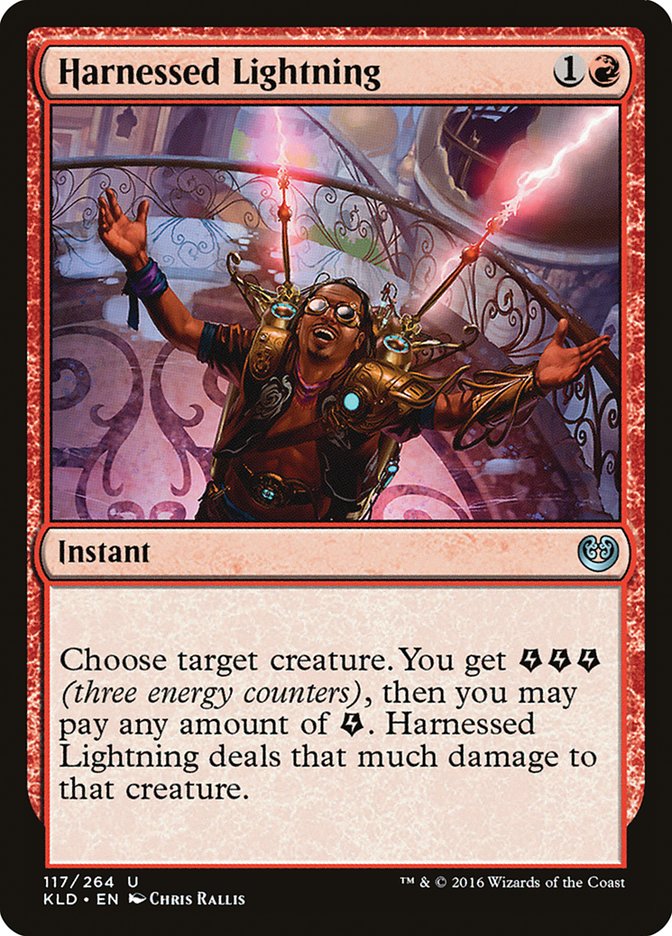 Harnessed Lightning [Kaladesh] Magic: The Gathering