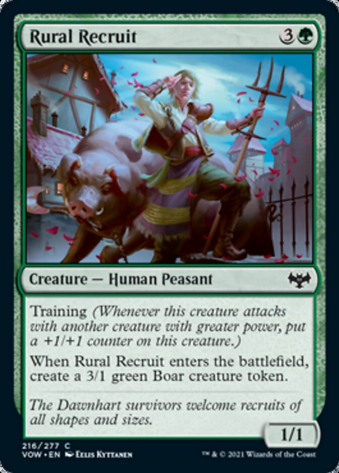 Rural Recruit [Innistrad: Crimson Vow] Magic: The Gathering