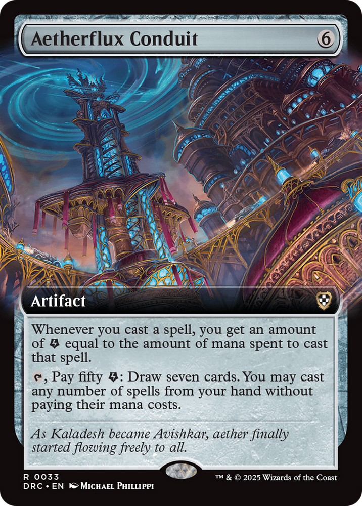 Aetherflux Conduit (Extended Art) [Aetherdrift Commander] Magic: The Gathering