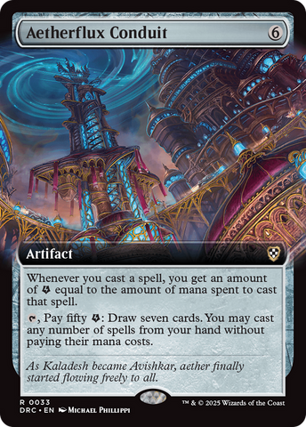 Aetherflux Conduit (Extended Art) [Aetherdrift Commander] Magic: The Gathering