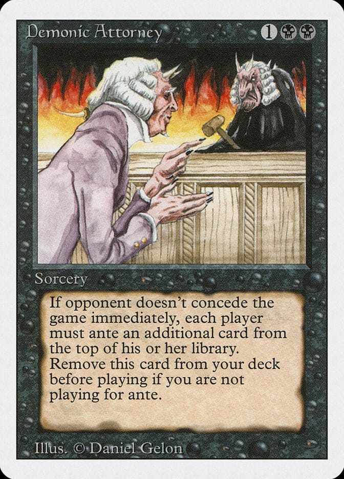 Demonic Attorney [Revised Edition] Magic: The Gathering