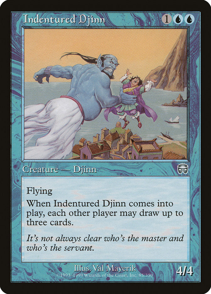Indentured Djinn [Mercadian Masques] Magic: The Gathering