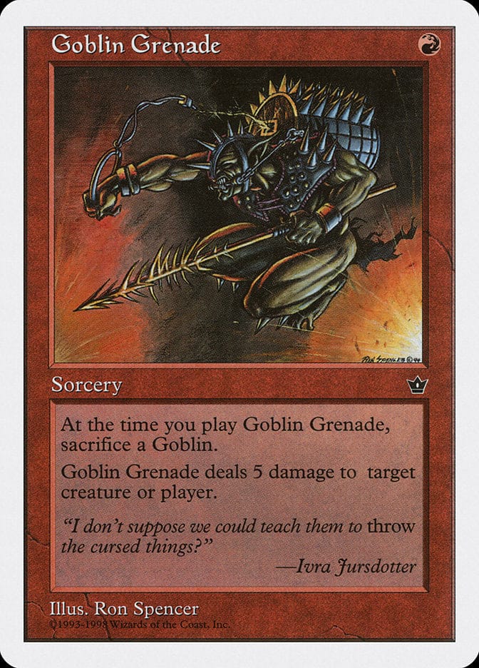 Goblin Grenade [Anthologies] Magic: The Gathering
