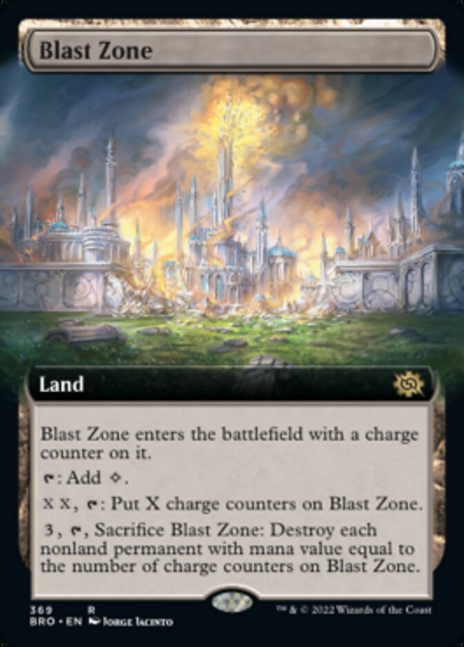Blast Zone (Extended Art) [The Brothers' War] Magic: The Gathering