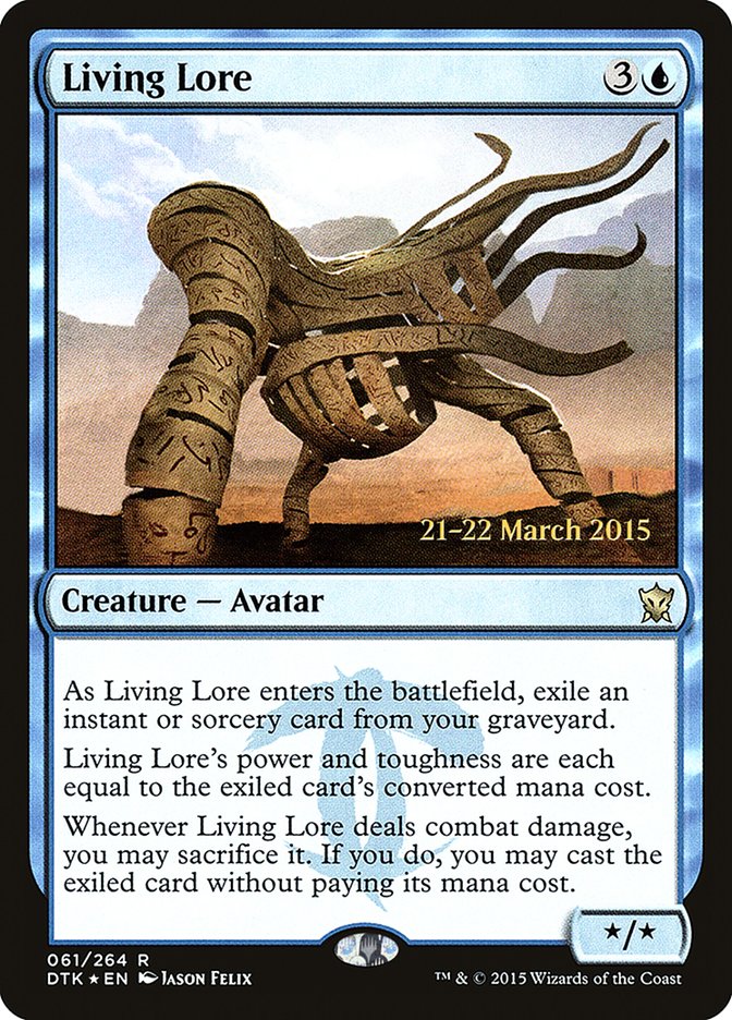 Living Lore [Dragons of Tarkir Prerelease Promos] Magic: The Gathering