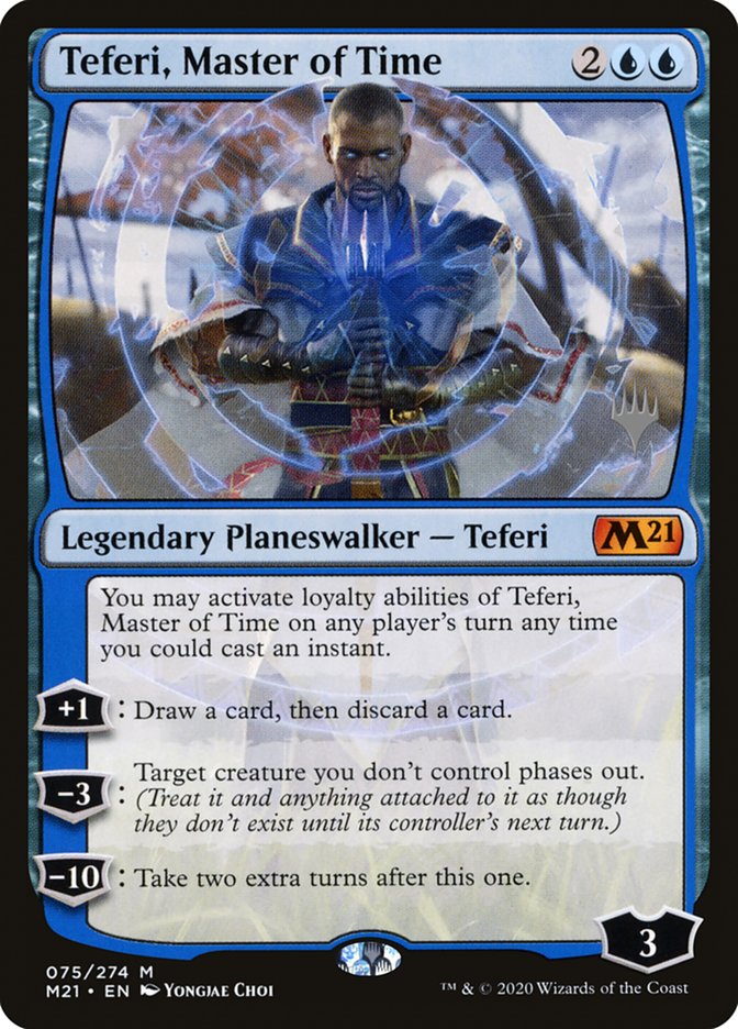 Teferi, Master of Time (Promo Pack) (75) [Core Set 2021 Promos] Magic: The Gathering