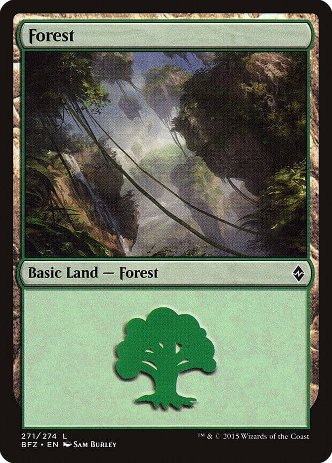 Forest (271) [Battle for Zendikar] Magic: The Gathering