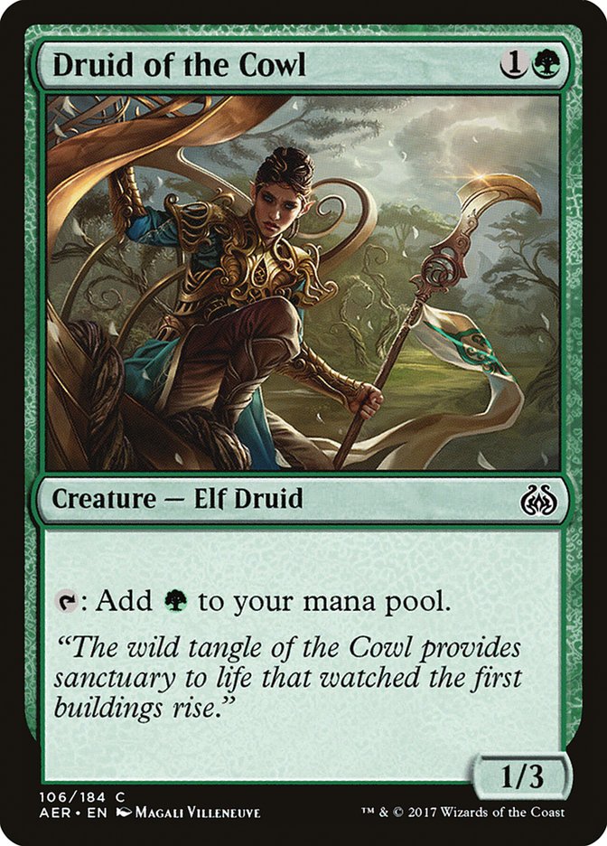 Druid of the Cowl [Aether Revolt] Magic: The Gathering