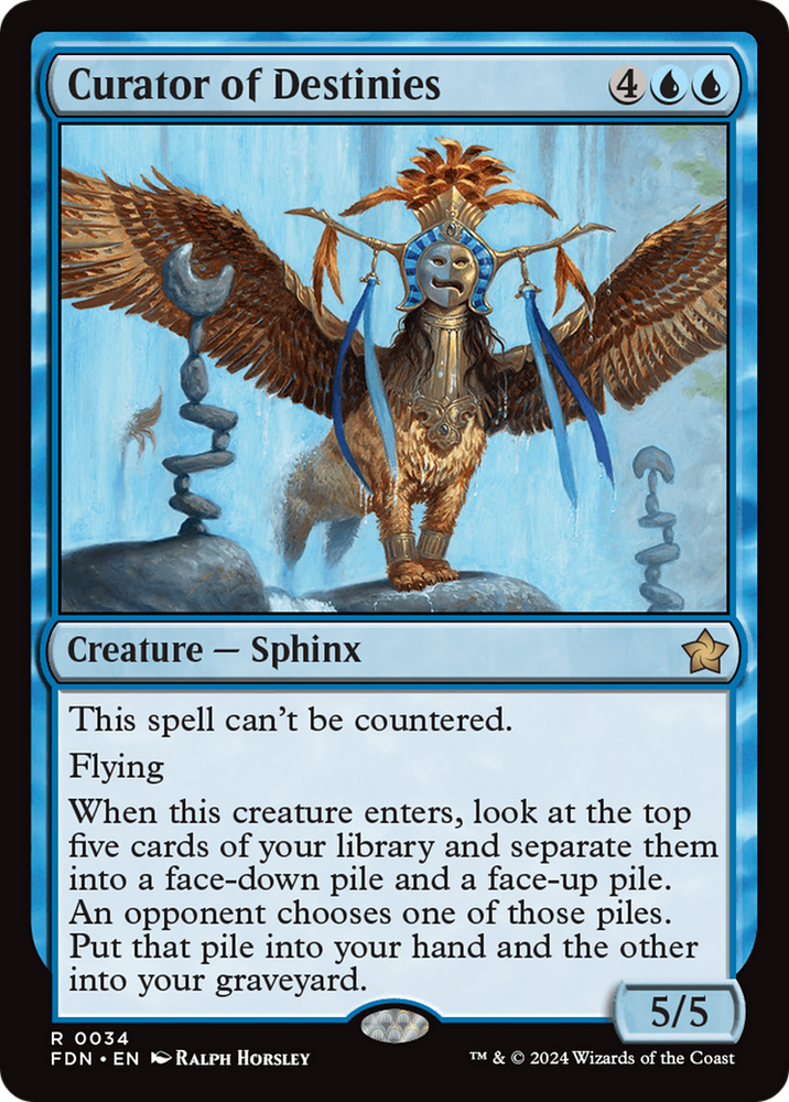 Curator of Destinies [Foundations] Magic: The Gathering