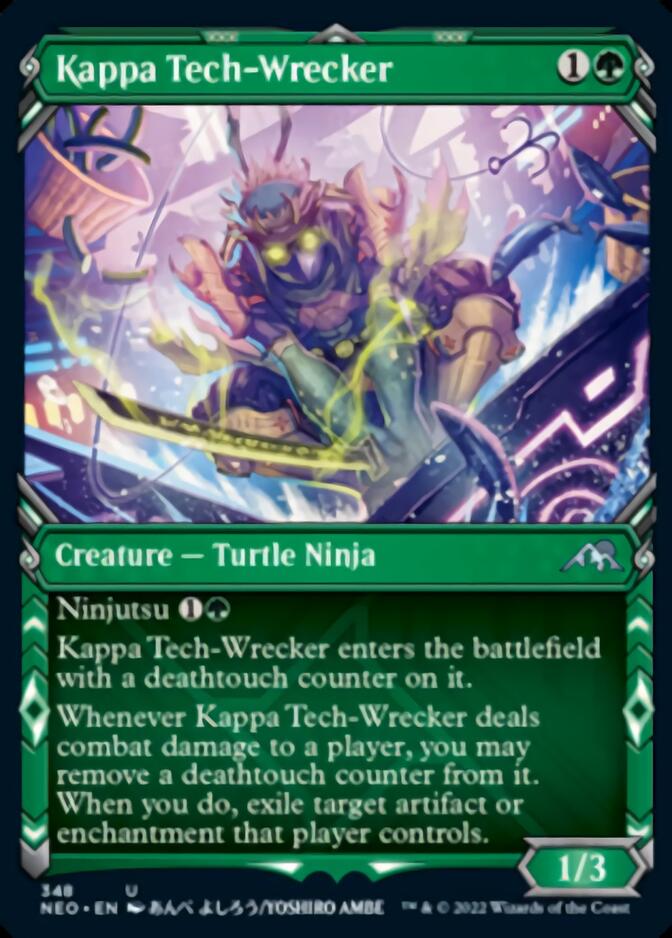Kappa Tech-Wrecker (Showcase Ninja) [Kamigawa: Neon Dynasty] Magic: The Gathering