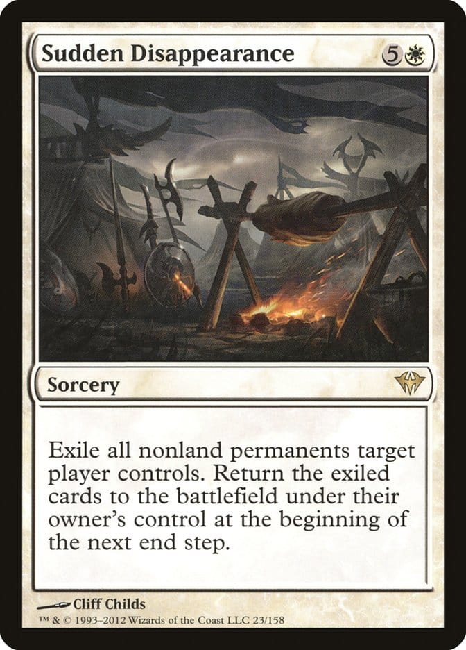 Sudden Disappearance [Dark Ascension] Magic: The Gathering