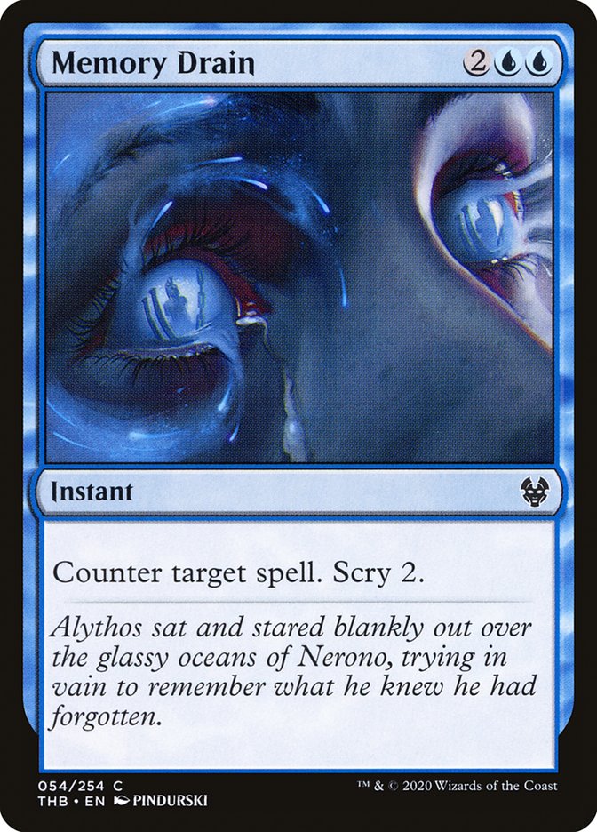 Memory Drain [Theros Beyond Death] Magic: The Gathering