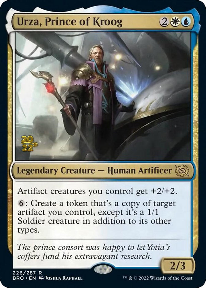 Urza, Prince of Kroog [The Brothers' War Prerelease Promos] Magic: The Gathering