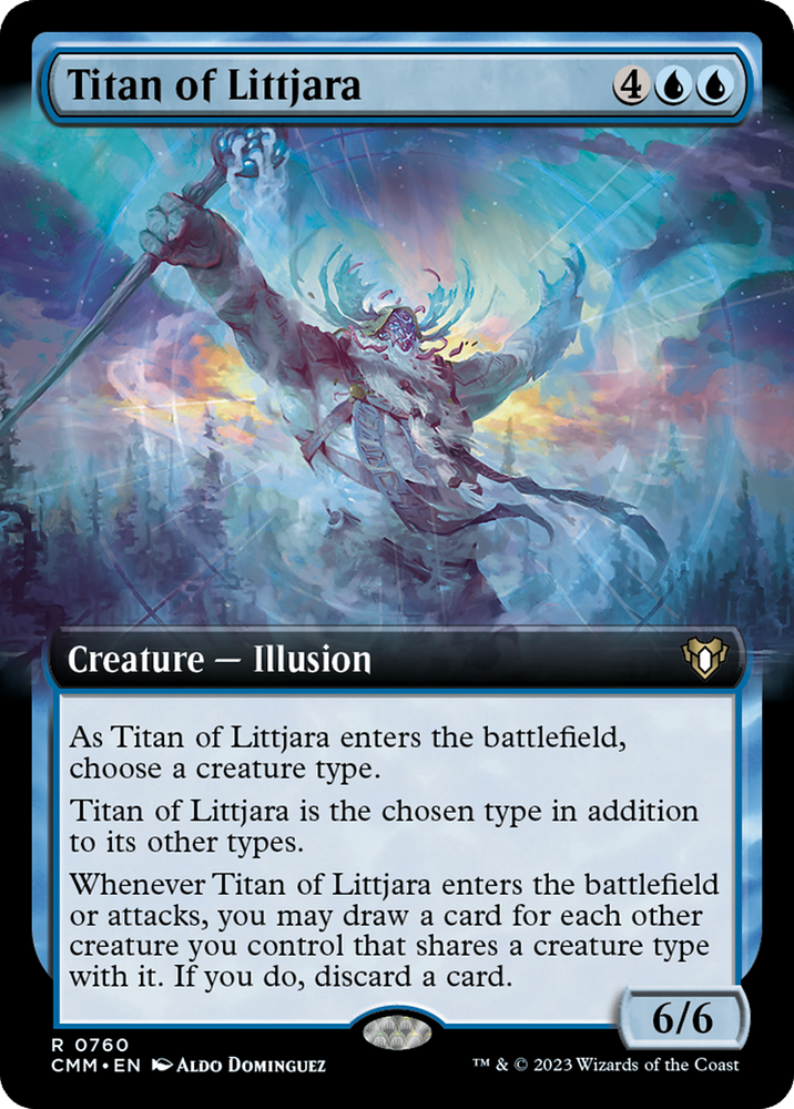 Titan of Littjara (Extended Art) [Commander Masters] Magic: The Gathering