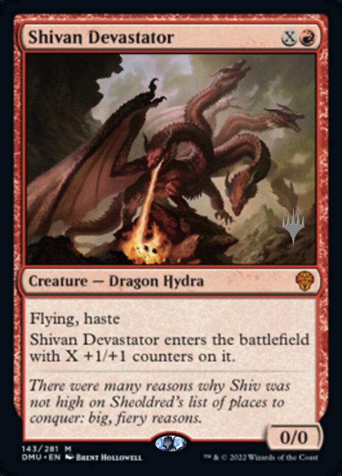 Shivan Devastator (Promo Pack) [Dominaria United Promos] Magic: The Gathering